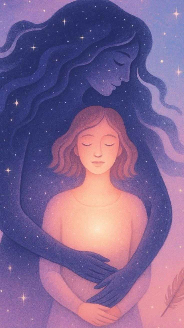 Soft self-care reminder encouraging gentle mental wellness